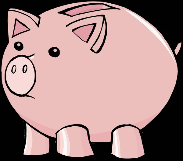 Ilustração Vetor Ícone Banco Piggy —  Vetores de Stock