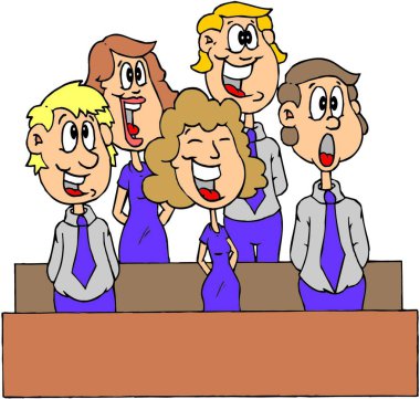 Konserde modern vektör çiziminde