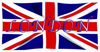 Londra, grafik vektör illüstrasyonu