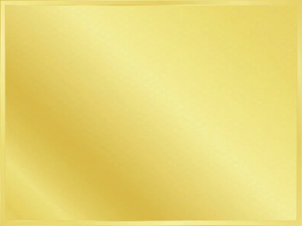 Goldener Hintergrund Mit Rand Vektorillustration Einfaches Design — Stockvektor