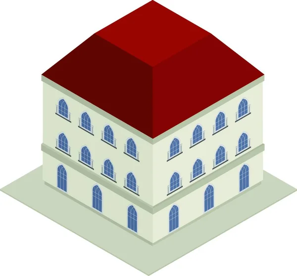 Концепція Власності Будівництво Будинку Нерухомості — стоковий вектор