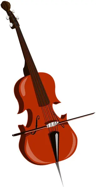 Violin Modern Vector Illustration — Stock Vector