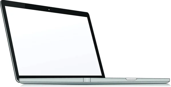 Notebook Computador Desktop Com Tela — Vetor de Stock