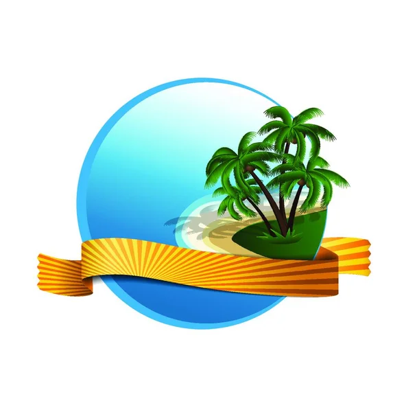 Літні Канікули Логотип Векторні Ілюстрації — стоковий вектор