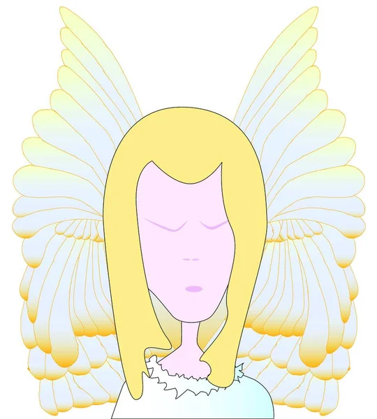 ウェブ用の天使のアイコンベクトルイラスト — ストックベクタ