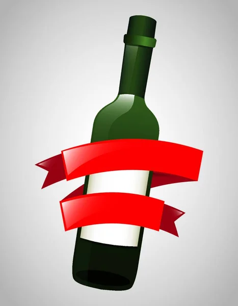 Weinflaschensymbol Für Web Vektorillustration — Stockvektor