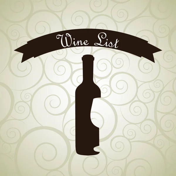 Wine Bottle Icon Web Vector Illustration — Stock Vector
