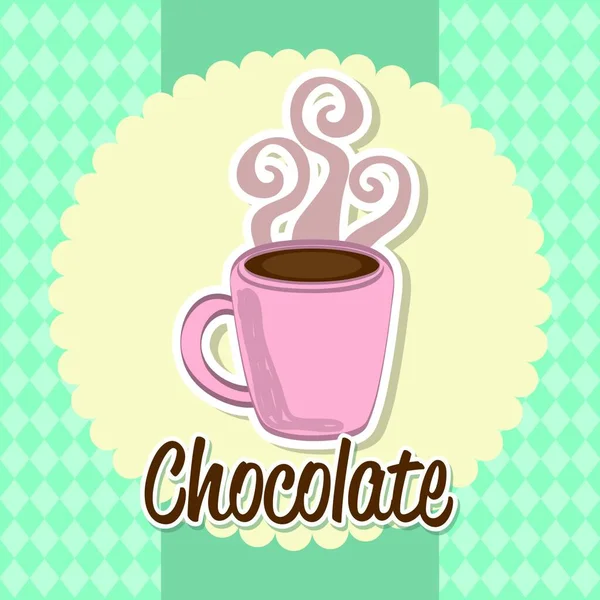 Icono Chocolate Caliente Para Web Ilustración Vectores — Vector de stock