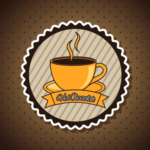 Taza Café Icono Ilustración Simple Web — Vector de stock