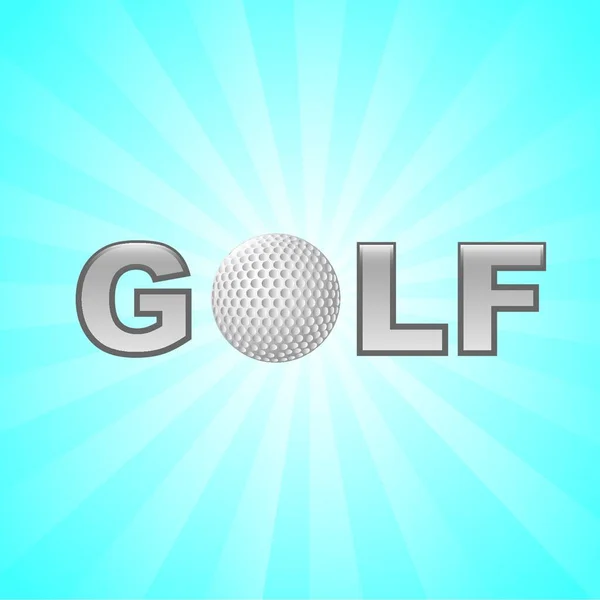 Golf Illustration Vector Illustration — Stock Vector