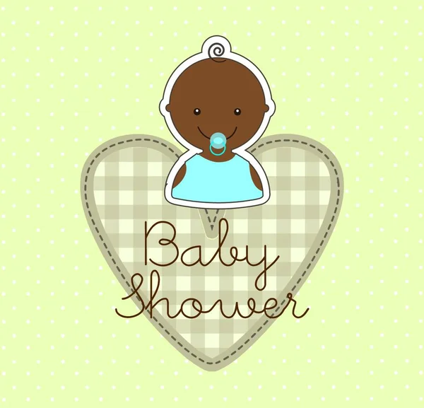 Baby Shower Modern Vector Illustration — Stock Vector