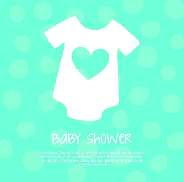 Bebek Duş Vektör Illüstrasyonu — Stok Vektör