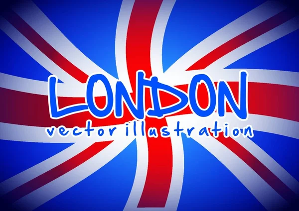 Bandera Londres Vector Ilustración — Vector de stock