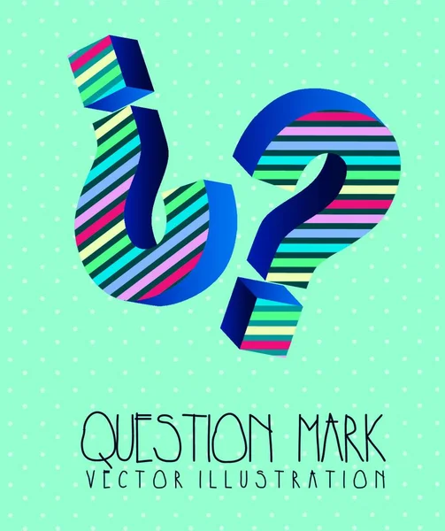 Question Icons Vector Illustration — Stock Vector