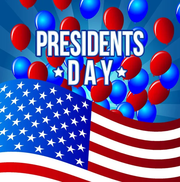 Usa Presidents Day Vector Illustration — Stock Vector