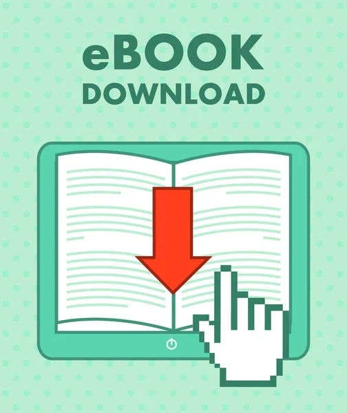 Ebook Icon Web Vector Illustration — Stock Vector