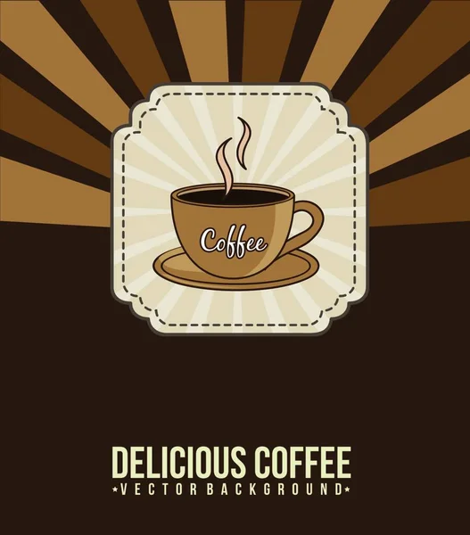 Ícone Xícara Café Web Ilustração Simples — Vetor de Stock
