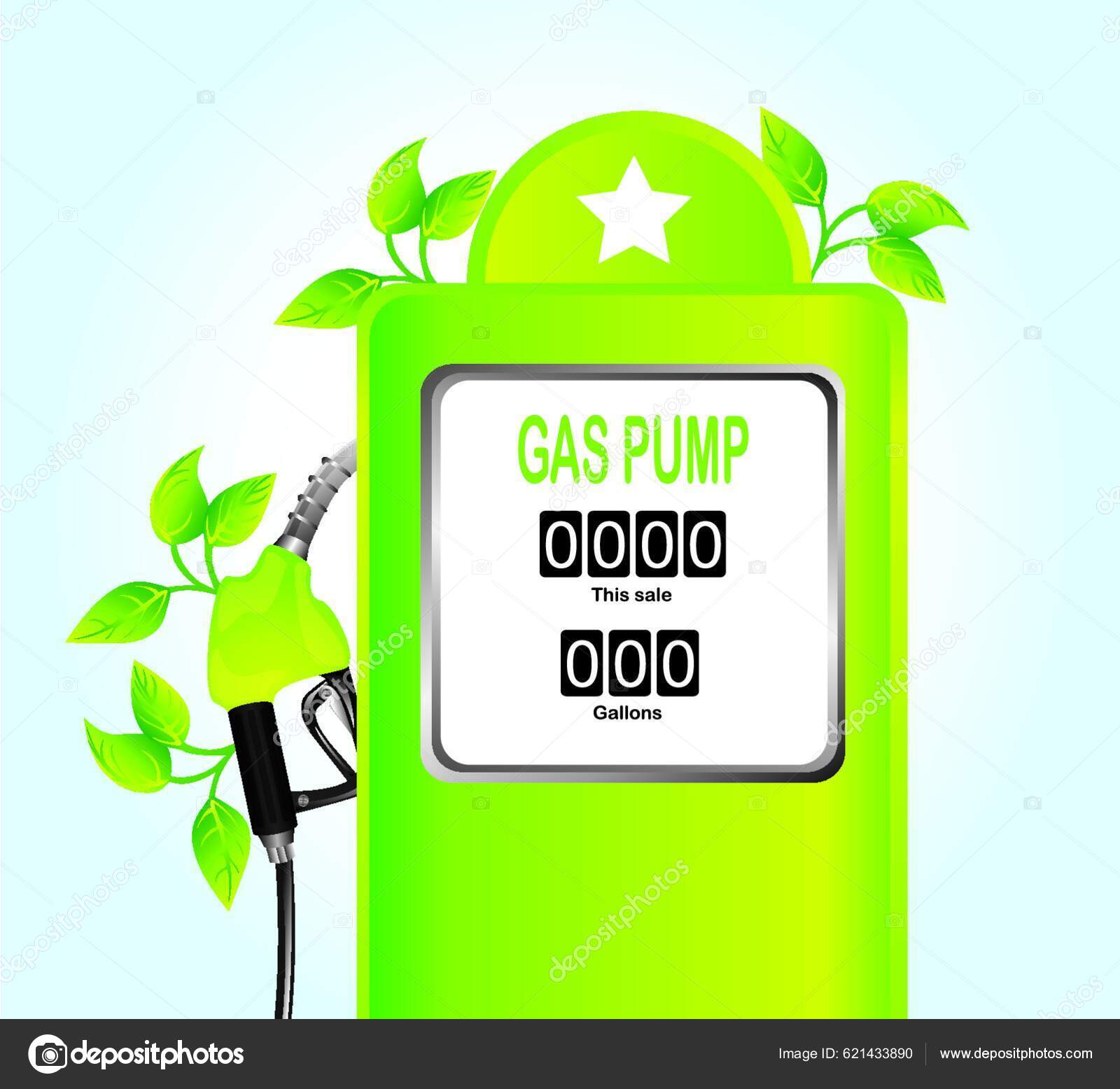 Gas Pump Graphic Vector Illustration Stock Vector by ©YAY_Images 621433890