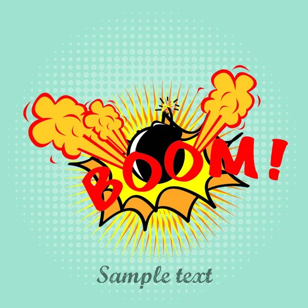 Icône Boom Illustration Vectorielle — Image vectorielle