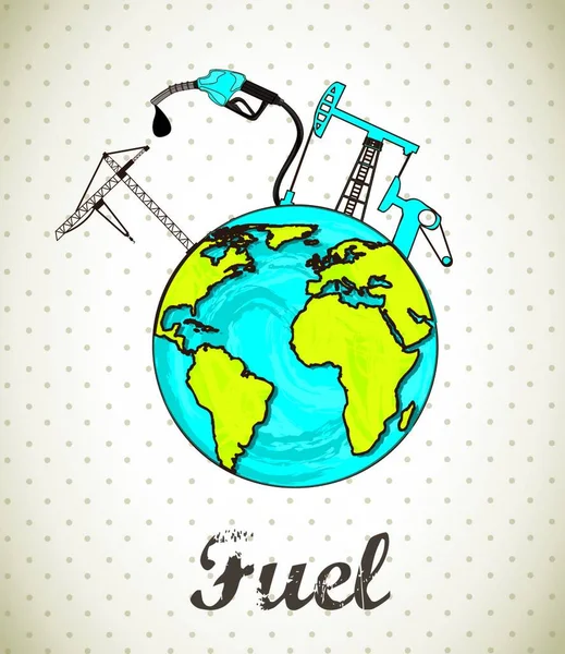 Carburant Illustration Vectorielle Graphique — Image vectorielle
