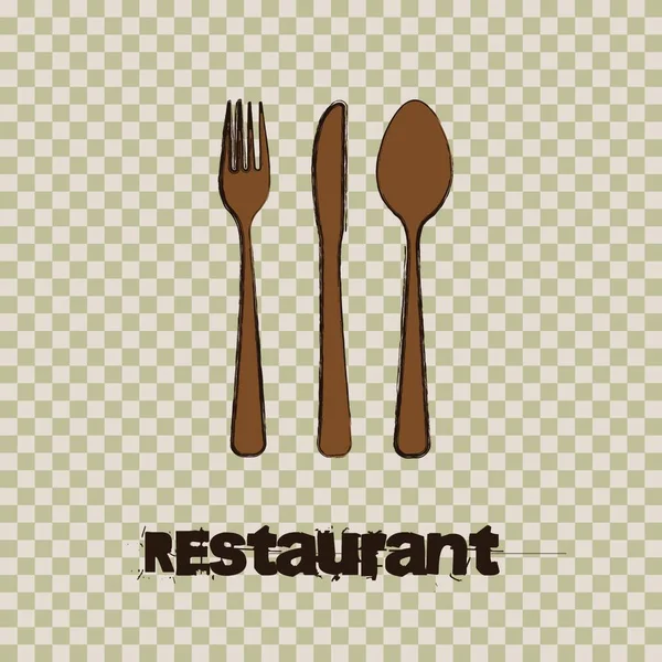 Restaurant Achtergrond Vector Illustratie — Stockvector