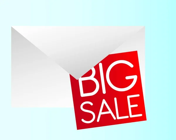 Envelope Big Sale Vector Illustration — Stock Vector