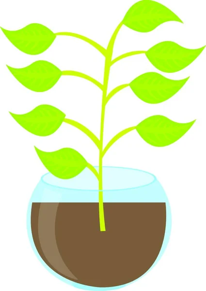 Cute Plant Vector Illustration — Stock Vector