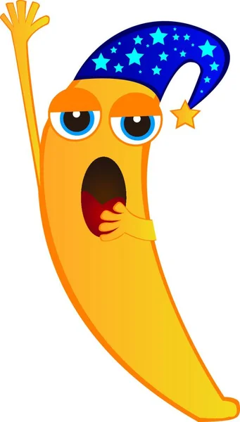 Banane Cartoon Vektor Illustration — Stockvektor