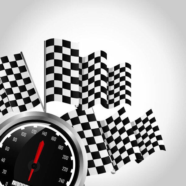 speed racing, graphic vector illustration