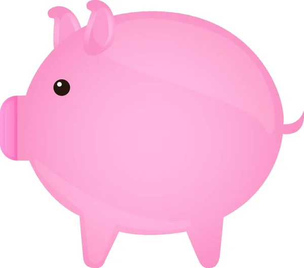 Piggy Εικόνα Φορέα Τράπεζα Εικονίδιο — Διανυσματικό Αρχείο