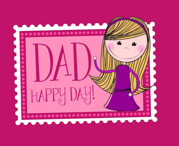 Dad Day Graphic Vector Illustration — Stock Vector