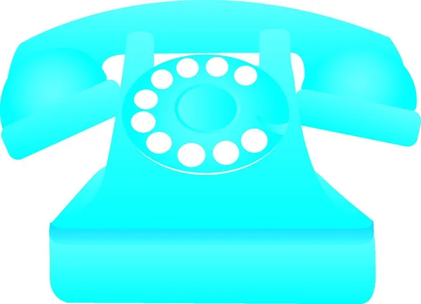 Old Phone Graphic Vector Illustration — Stock Vector