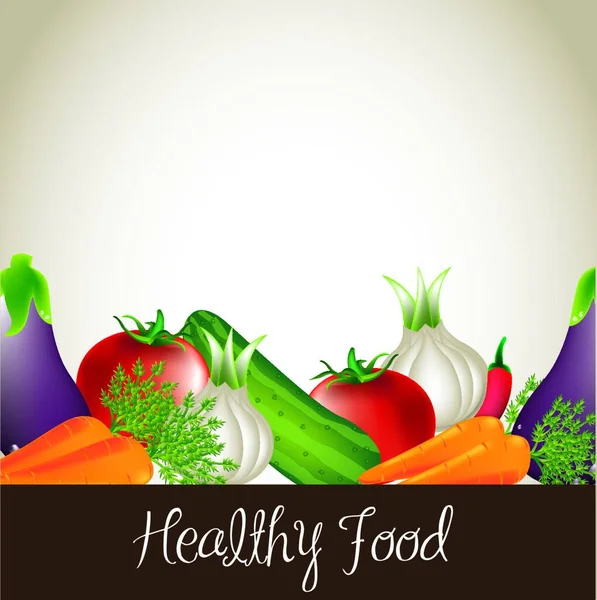 Egészséges Ételek Illusztrációja — Stock Vector