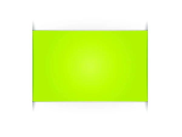 Зелений Прямокутник Мітка Векторна Ілюстрація — стоковий вектор