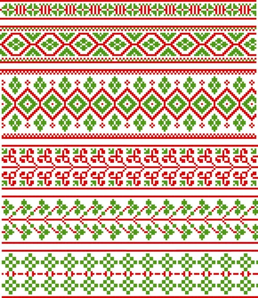 Patrón Sin Costura Punto Con Tema Navidad Año Nuevo — Archivo Imágenes Vectoriales