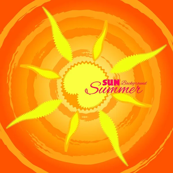 太陽のアイコンベクトルイラスト — ストックベクタ