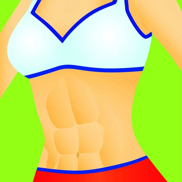 Abs Graphic Vector Illustration — 스톡 벡터