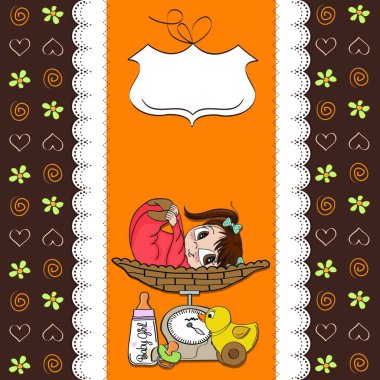 tartıda küçük kız.