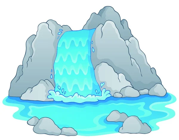 Obrázek Motivem Vodopádu — Stockový vektor