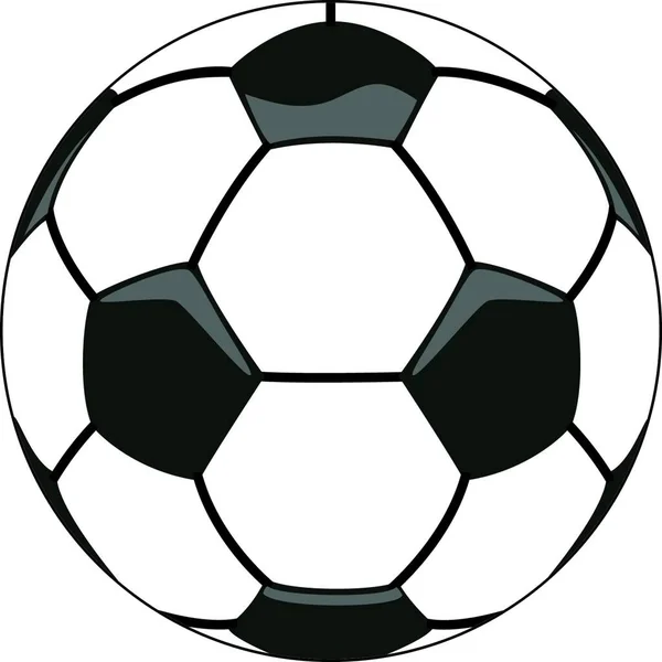 Vetor Futebol Bola Clipart Vetor Ilustração Design Simples — Vetor de Stock