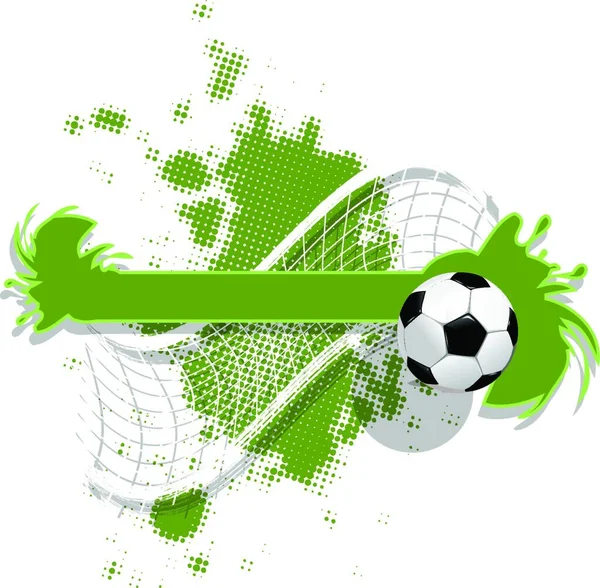Soccer Background Vector Illustration Simple Design — Stock Vector