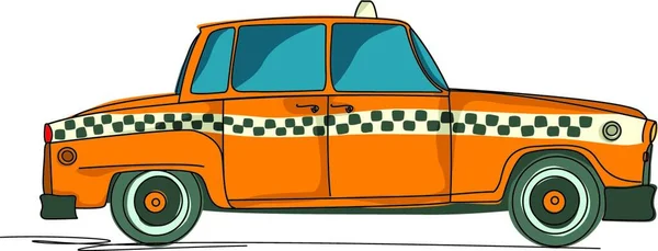 Векторная Иллюстрация Значков Такси — стоковый вектор