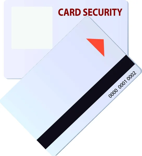 Card Security Graphic Vector Illustration — Stock Vector