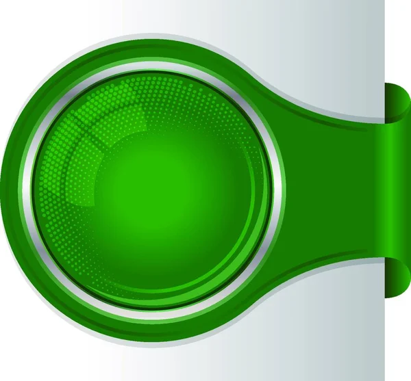 Bannière Verte Moderne Illustration Vectorielle Graphique — Image vectorielle