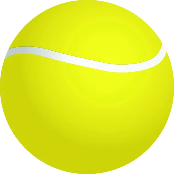 Tennis Ball Icon Vector Illustration — Stock Vector