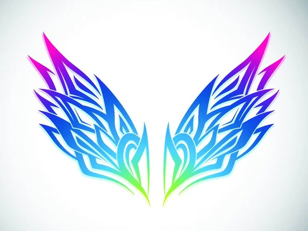 Vibrant Wings Графическая Векторная Иллюстрация — стоковый вектор
