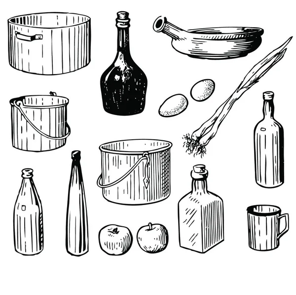 Иллюстрация Кухонных Инструментов — стоковый вектор