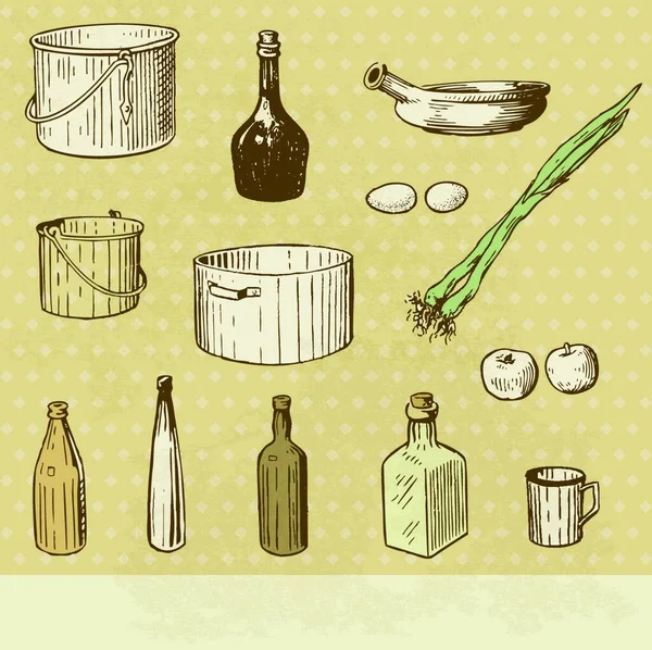 Εικονίδιο Εργαλείων Κουζίνας Διανυσματική Απεικόνιση — Διανυσματικό Αρχείο