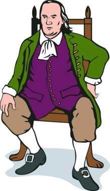 Ben franklin oturma retro