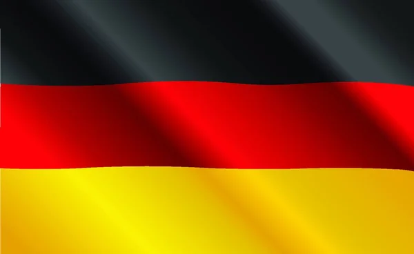 Vektor Illustration Der Deutschen Flagge — Stockvektor